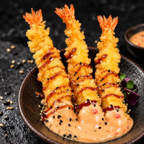 Tempura-Garnelen mit Bang-Sauce